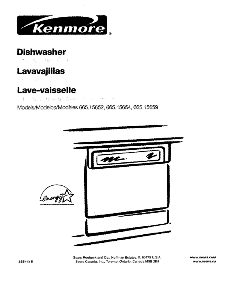 Kenmore 665.15659 User manual