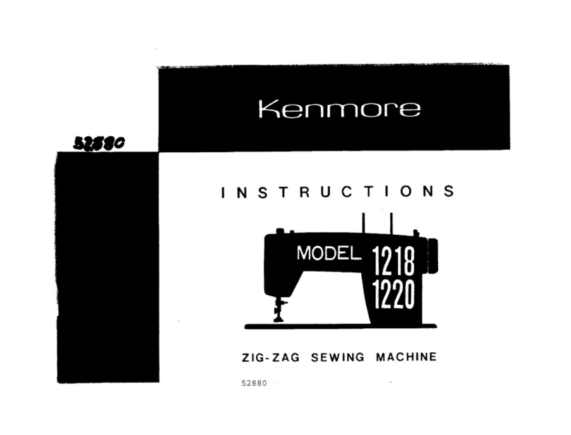Kenmore 1218 instructions