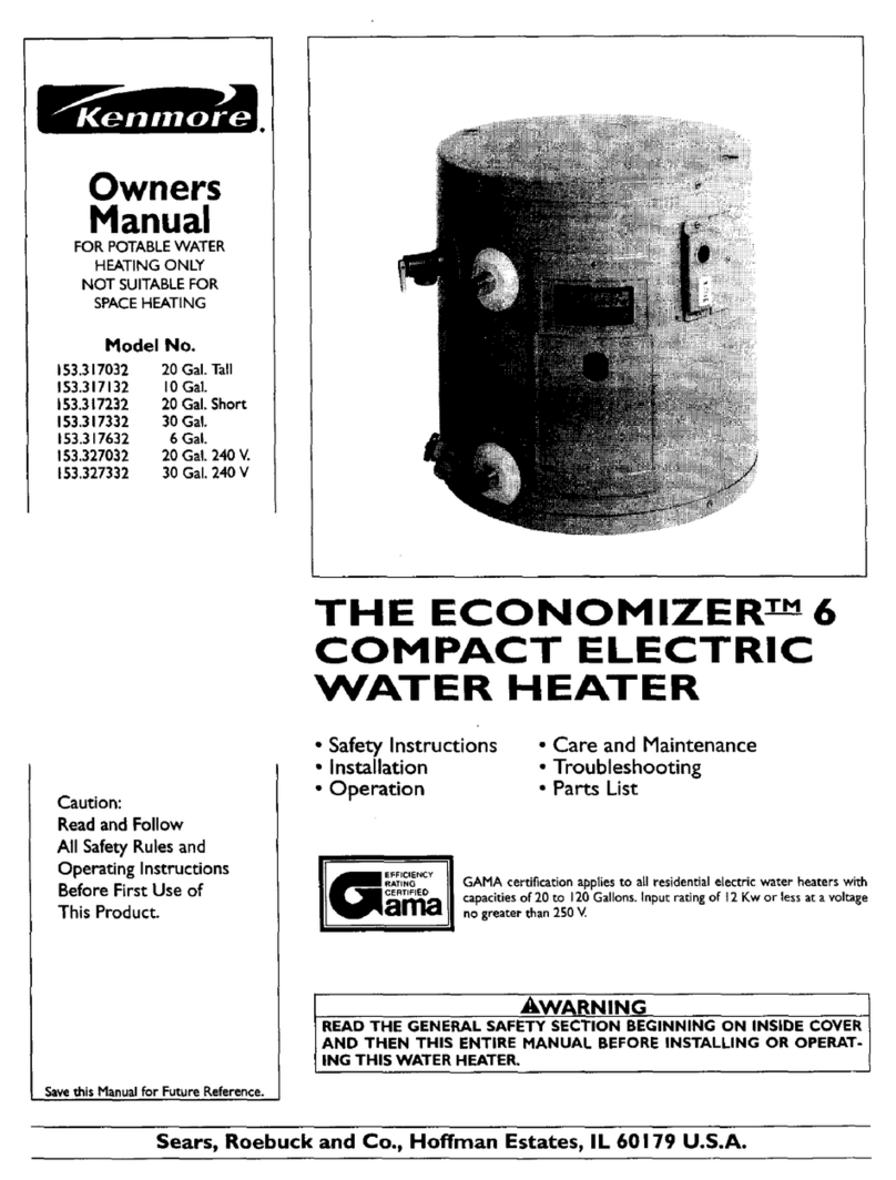 Kenmore 153.317232 owner's manual