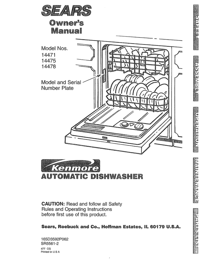 Kenmore 14471 owner's manual