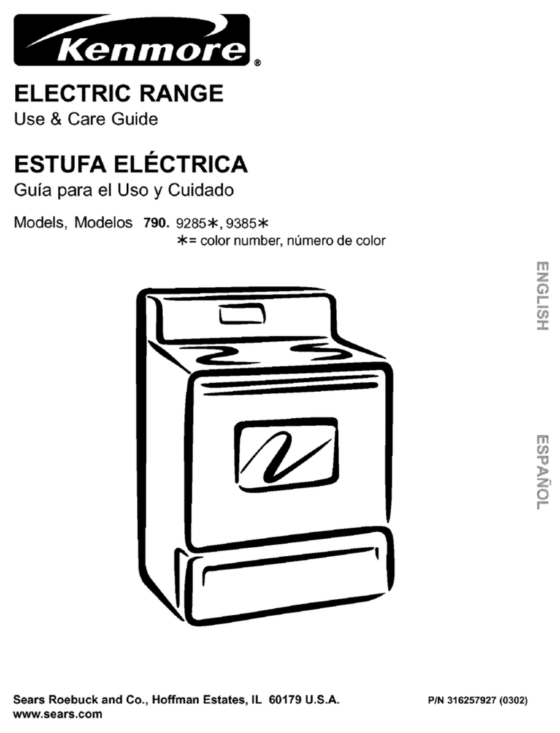 Kenmore 790.9385 Series Use & care guide