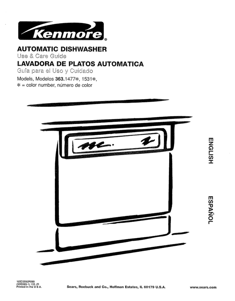 Kenmore 363.15319100 User manual