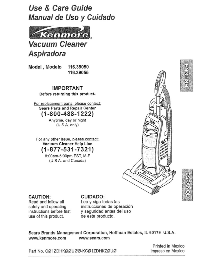 Kenmore 116.39055 User manual