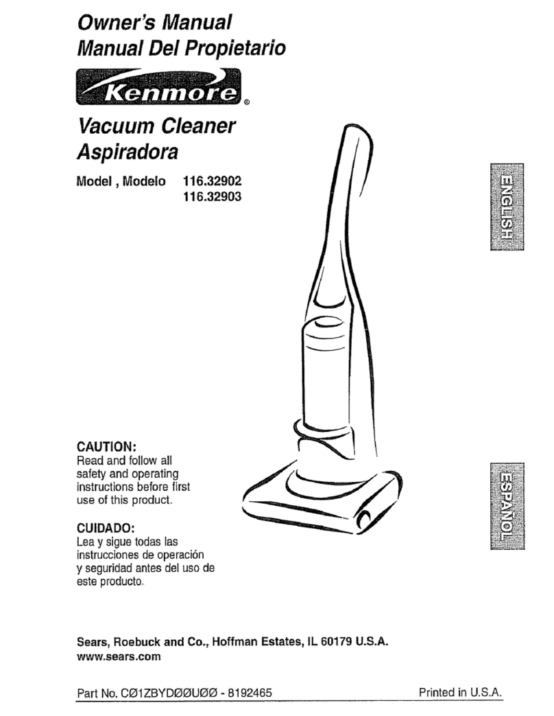 Kenmore 116.32903 owner's manual