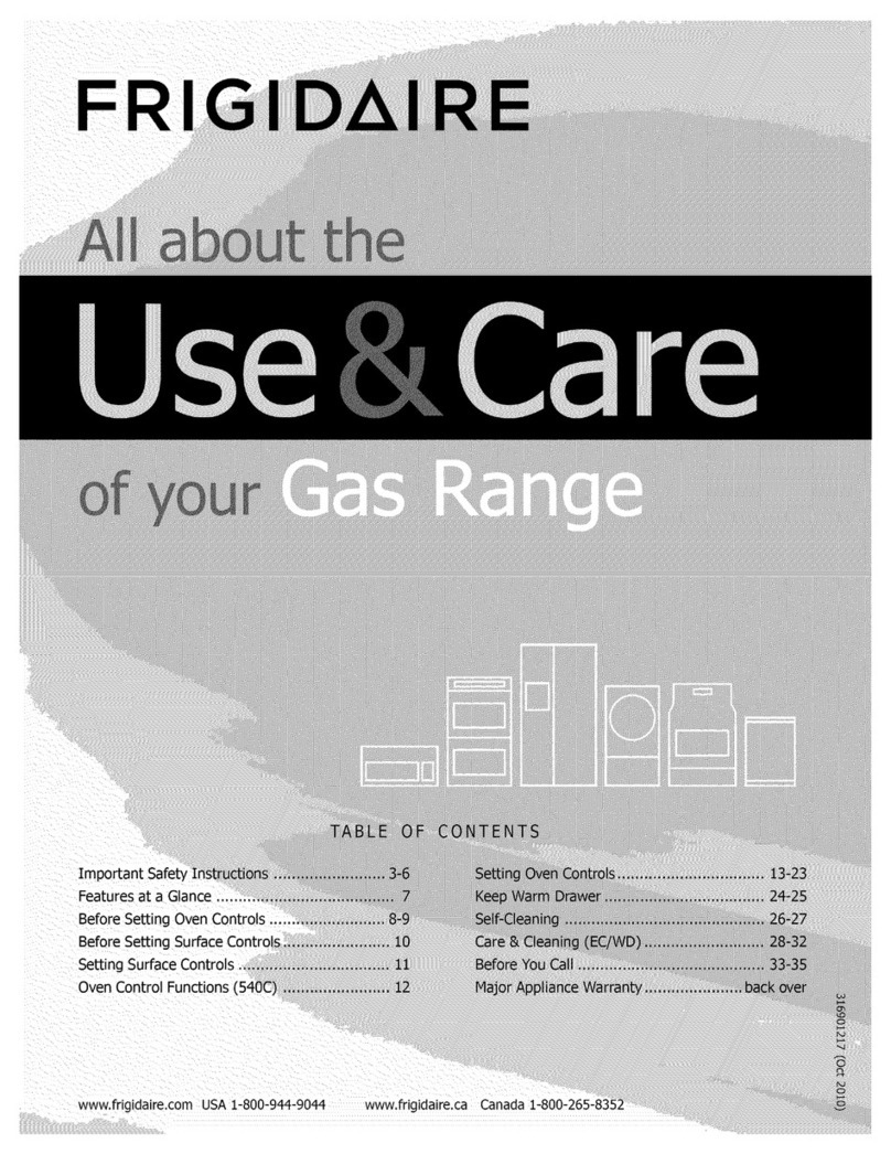 Frigidaire DGGF3054KFN Owner's manual Frigidaire DGGF3054KFN Owner's manual