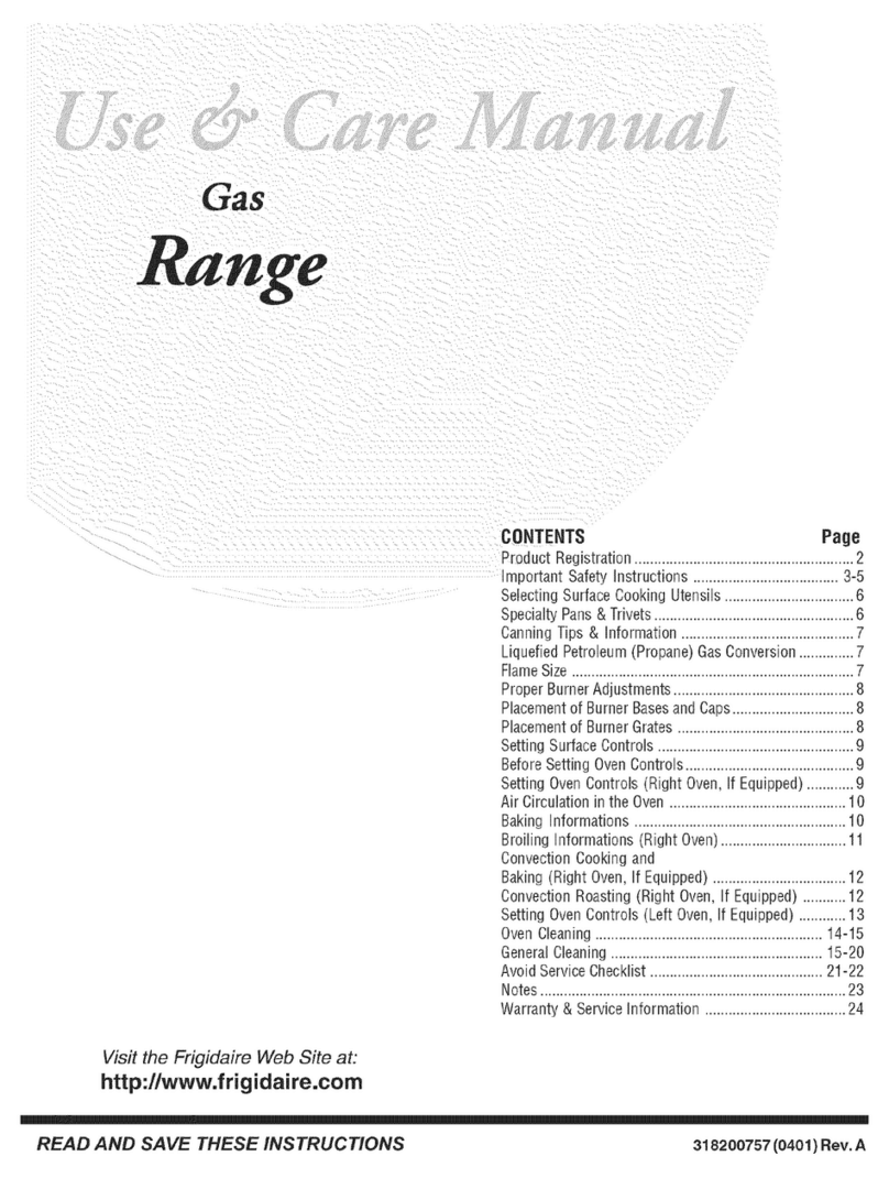 Frigidaire CPLCF489DC4 User manual