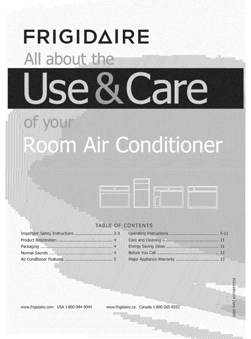 Frigidaire FRA25ESU216 User manual