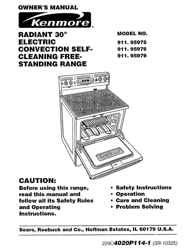 Kenmore 911.95975 User manual