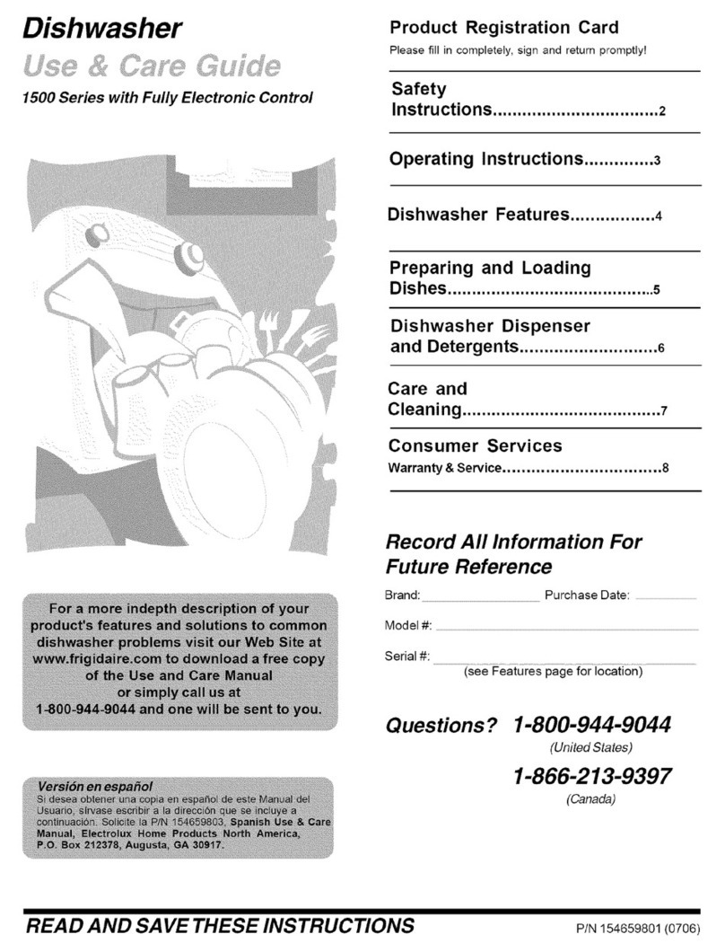 Frigidaire FDB1100RHQ2 User manual