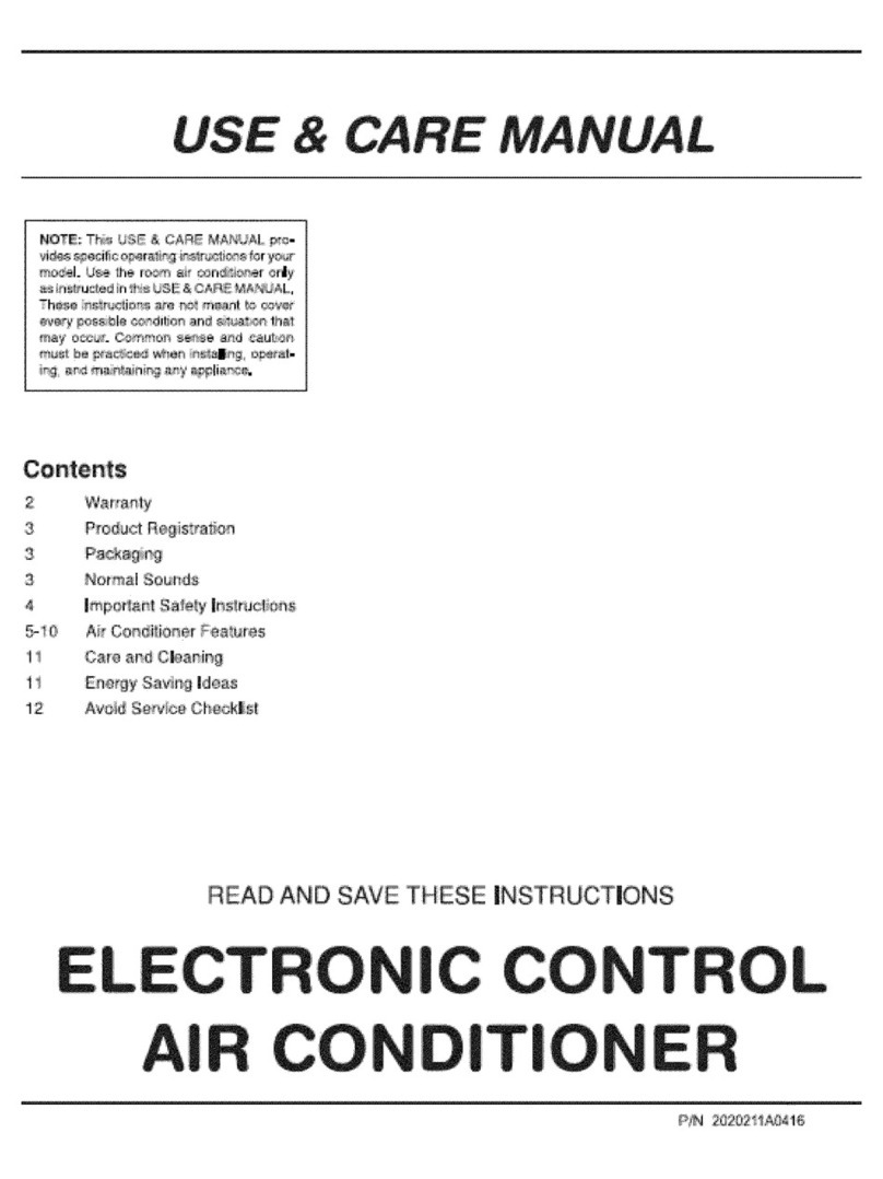 Frigidaire FAX054P7AB User manual Frigidaire FAX054P7AB User manual