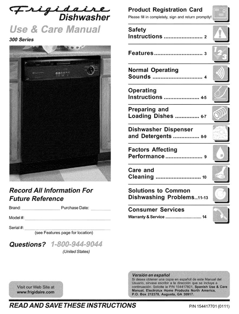 Frigidaire 300 series User manual