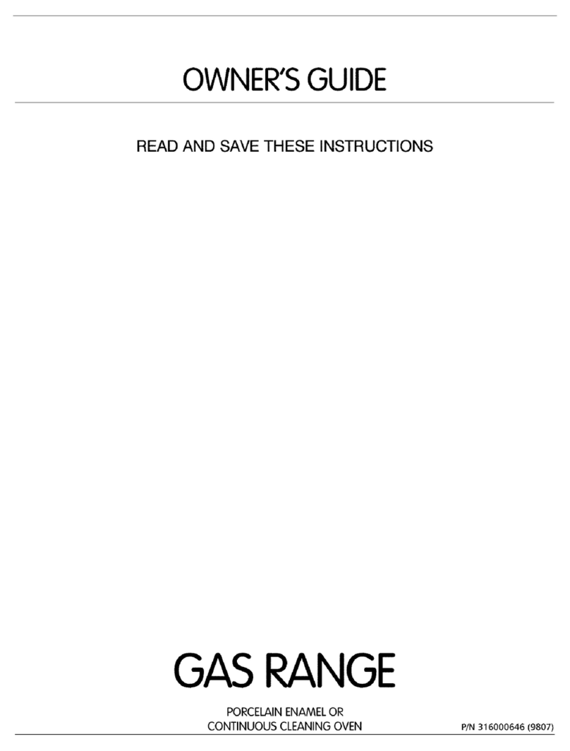 Frigidaire FPF311PHDB User manual