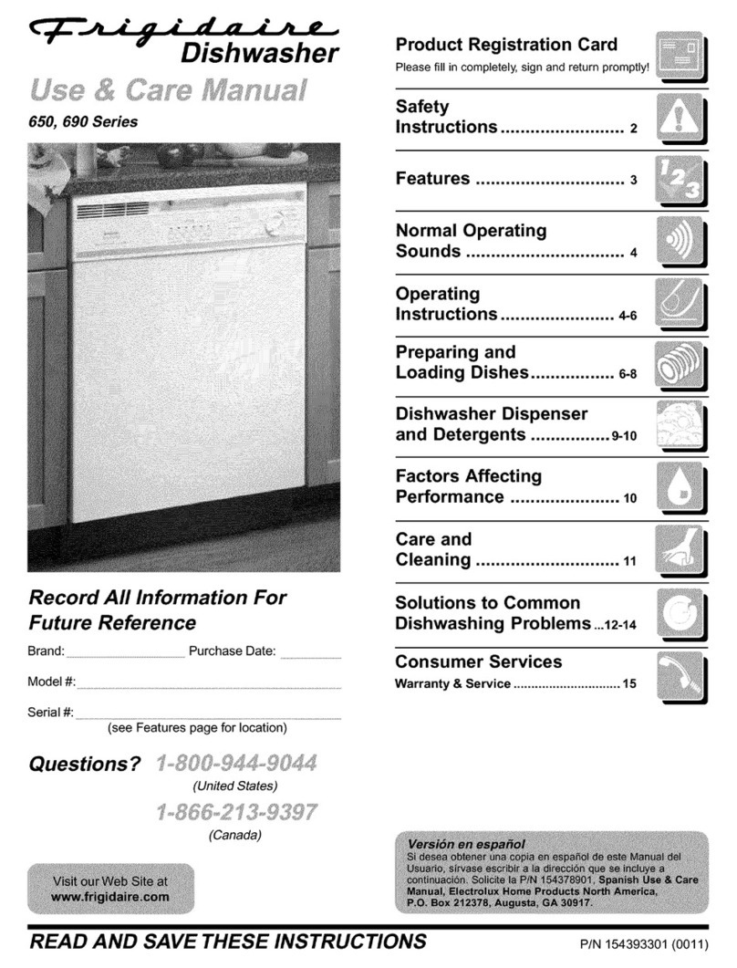 Frigidaire 650 Series User manual