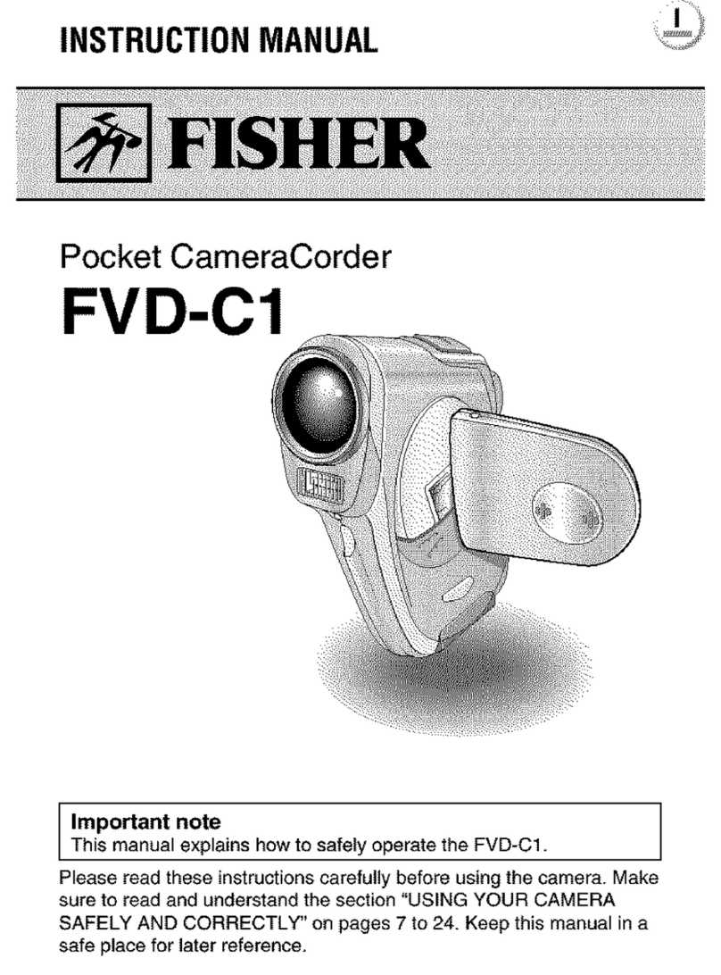 Fisher CAMERACORDER FVD-C1 User manual