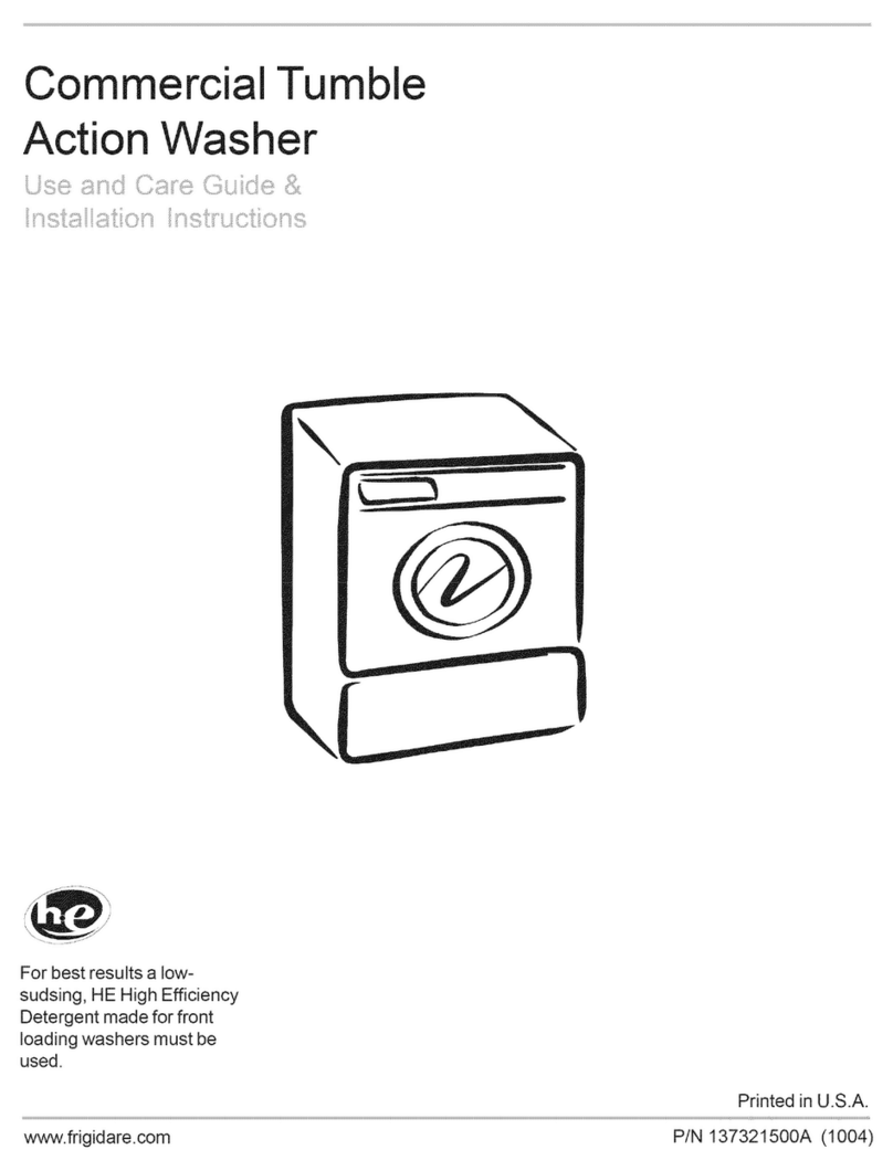 Frigidaire FCCW2000LS0 Use and care guide