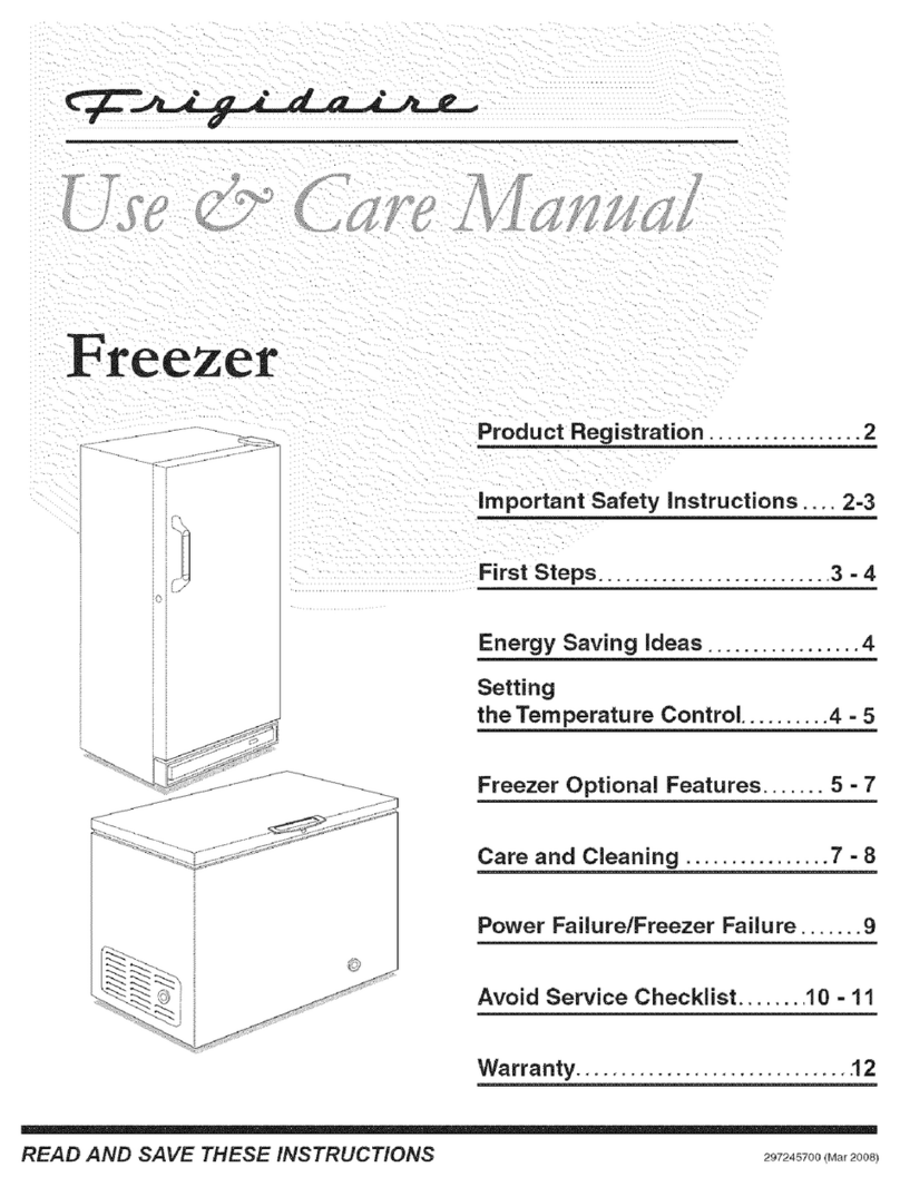Frigidaire GLFH17F8HBD Use & care manual