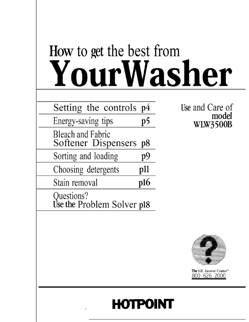 Hotpoint WLW3500B manual