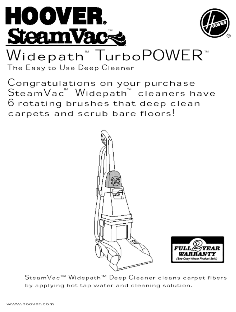 Hoover Widepath TurboPOWER User manual