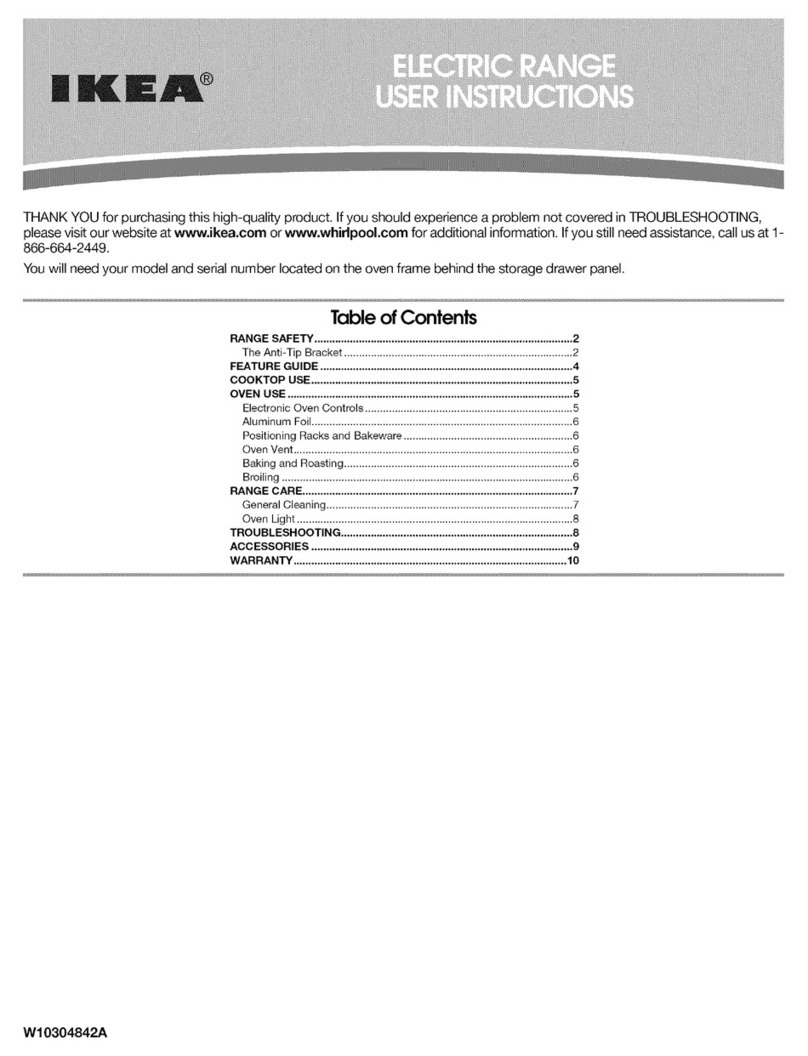 IKEA IES350XW0 User instructions