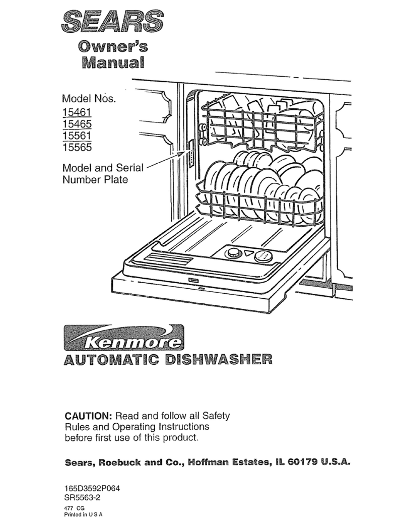 Kenmore 15461 owner's manual