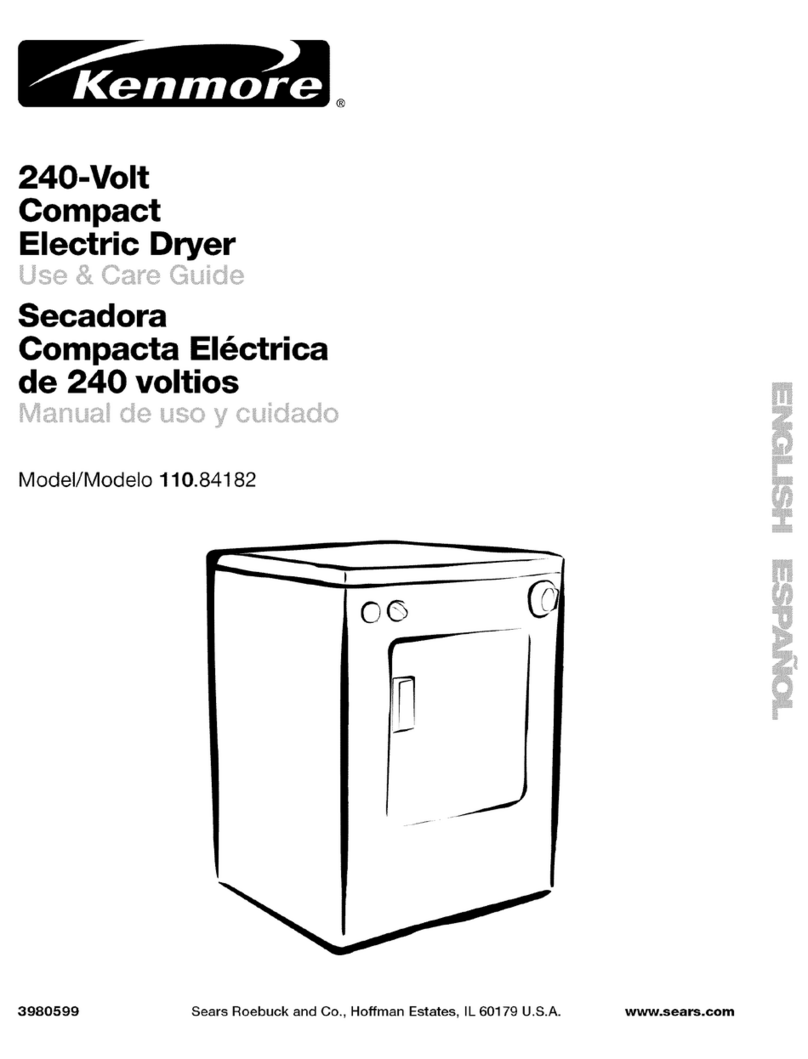 Kenmore 110. Series Use & care guide