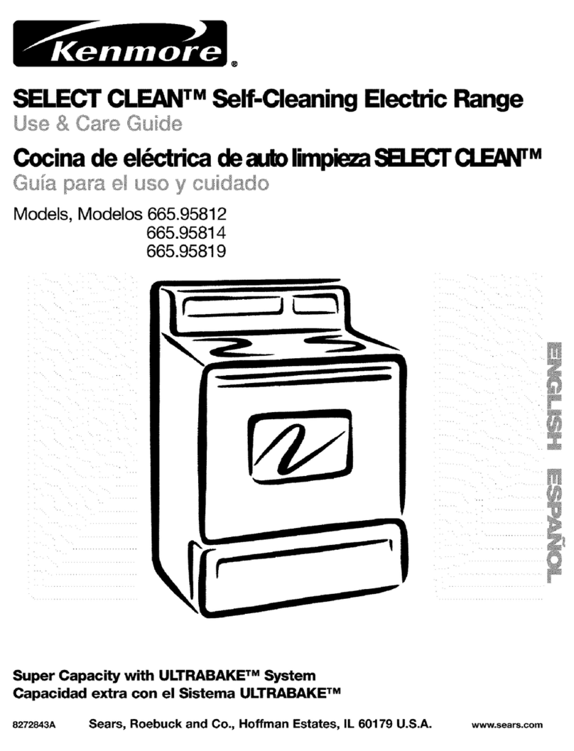 Kenmore SELECT CLEAN 665.95812 User manual