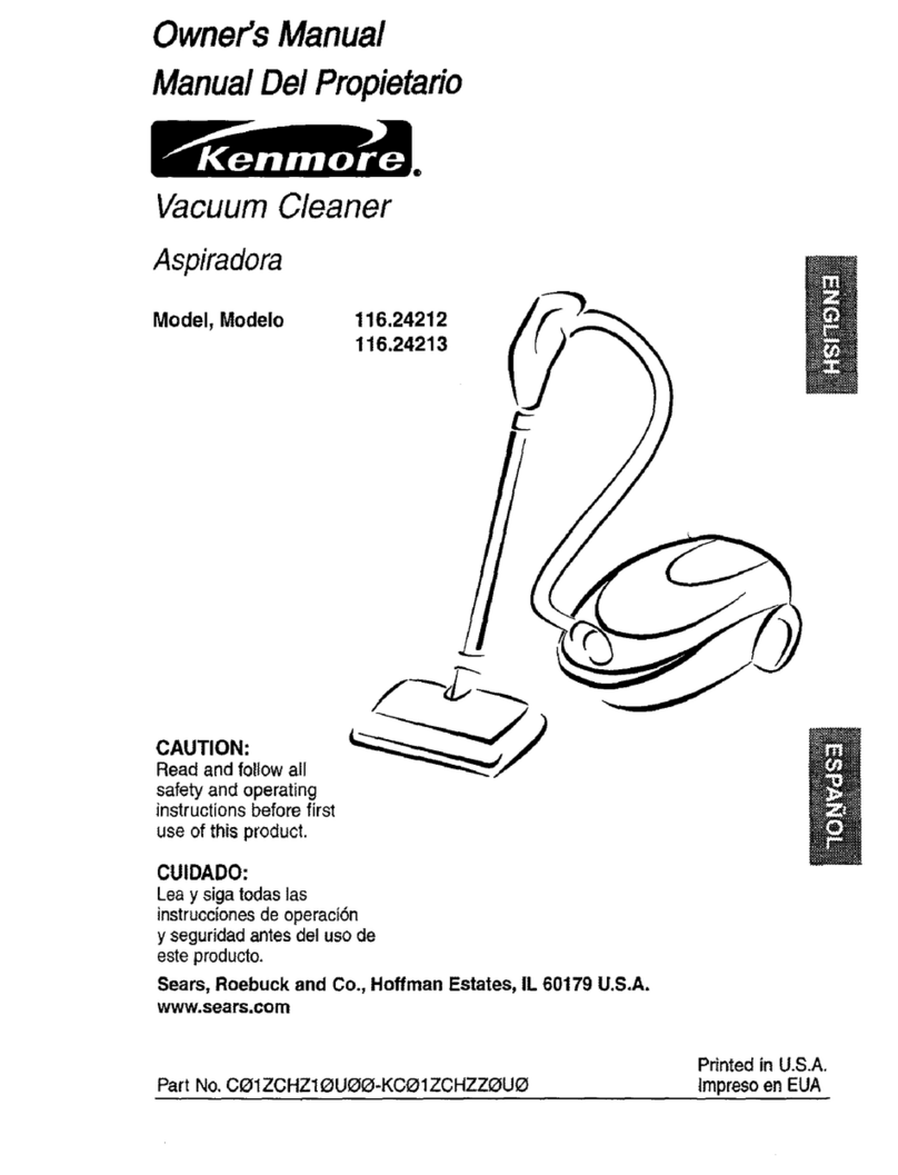 Kenmore 116.24212 owner's manual