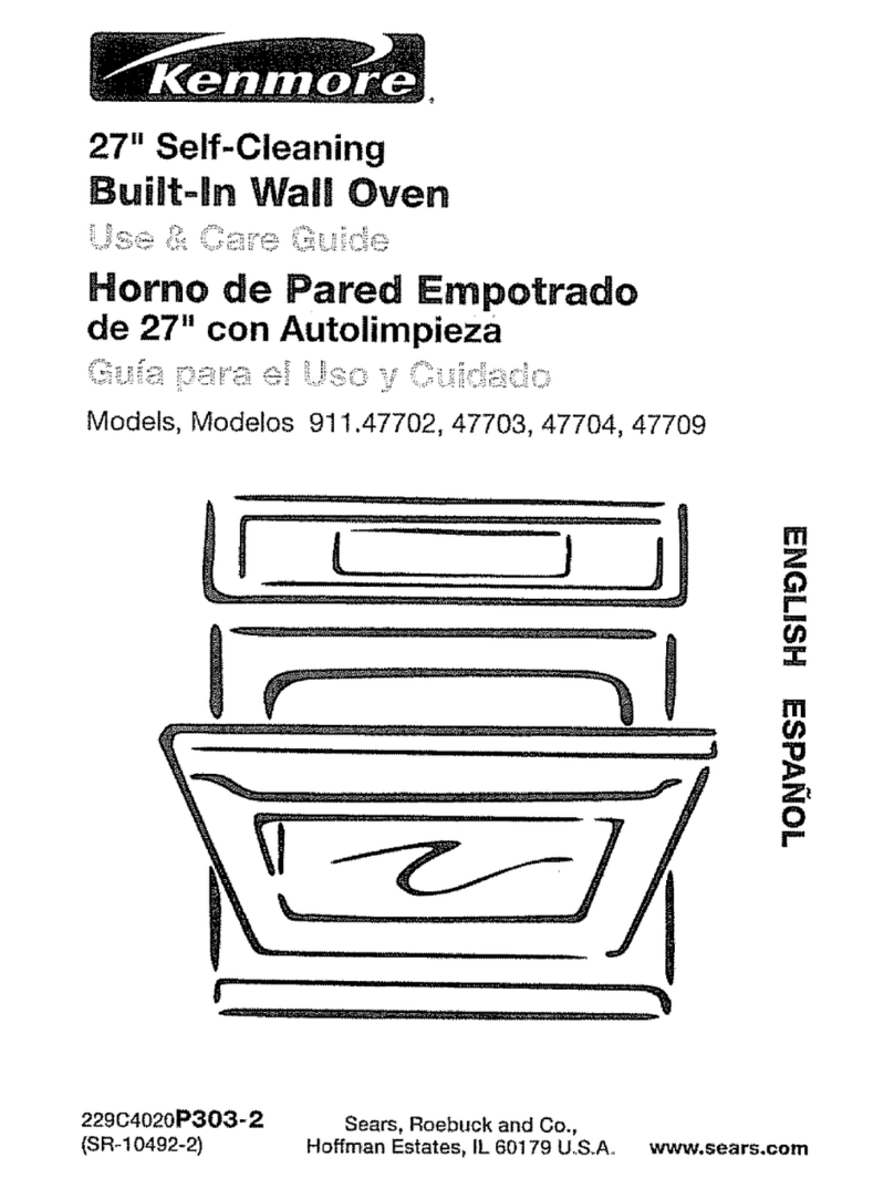 Kenmore 911.47704 User manual Kenmore 911.47704 User manual
