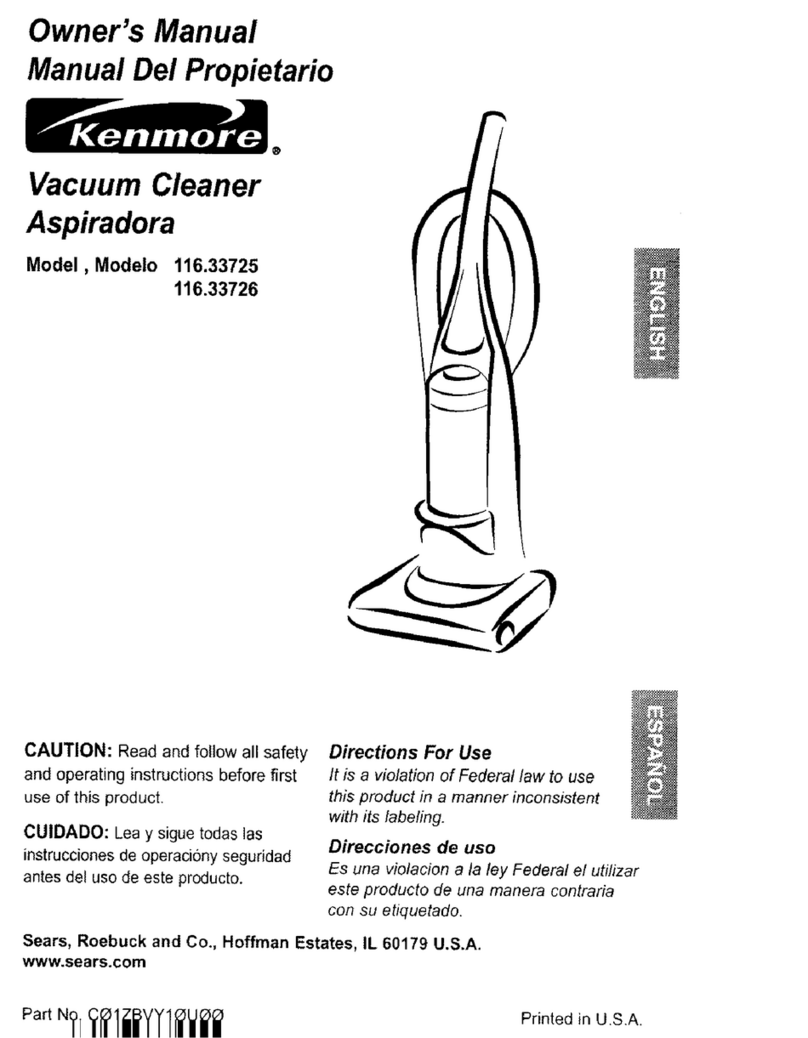 Kenmore 116.33726 owner's manual