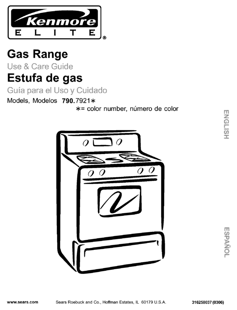 Kenmore 790.7921 Series User manual