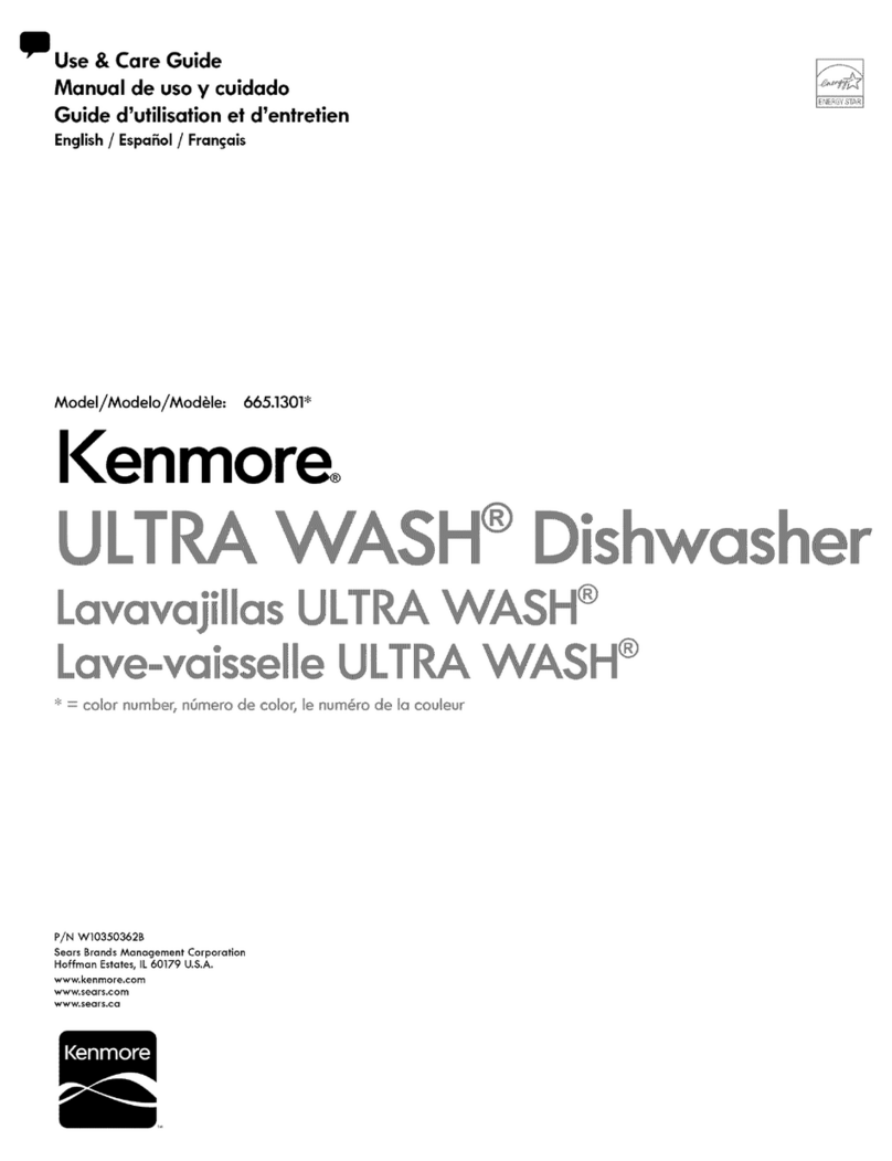 Kenmore ULTRA WASH 665.1301 User manual