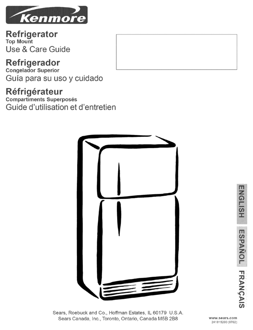 Kenmore 25369959703 Use & care guide