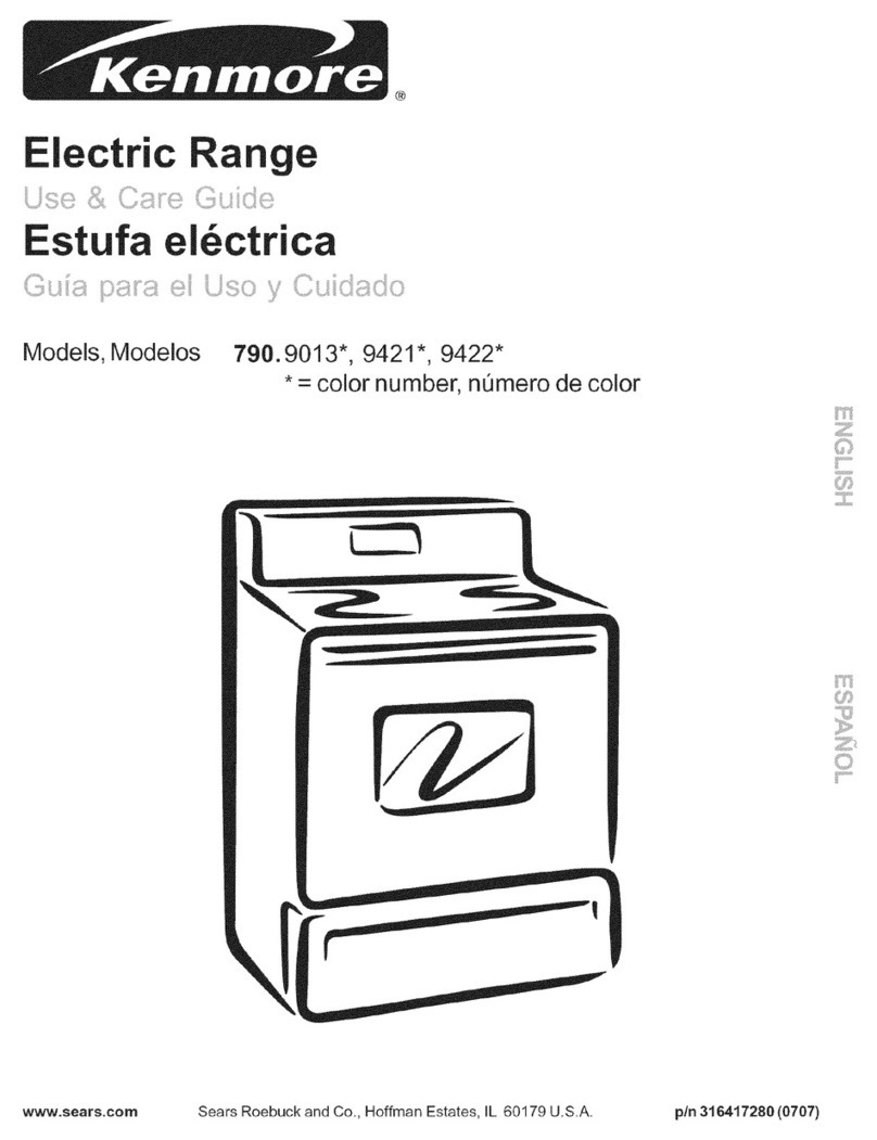 Kenmore 790.9013 User manual Kenmore 790.9013 User manual