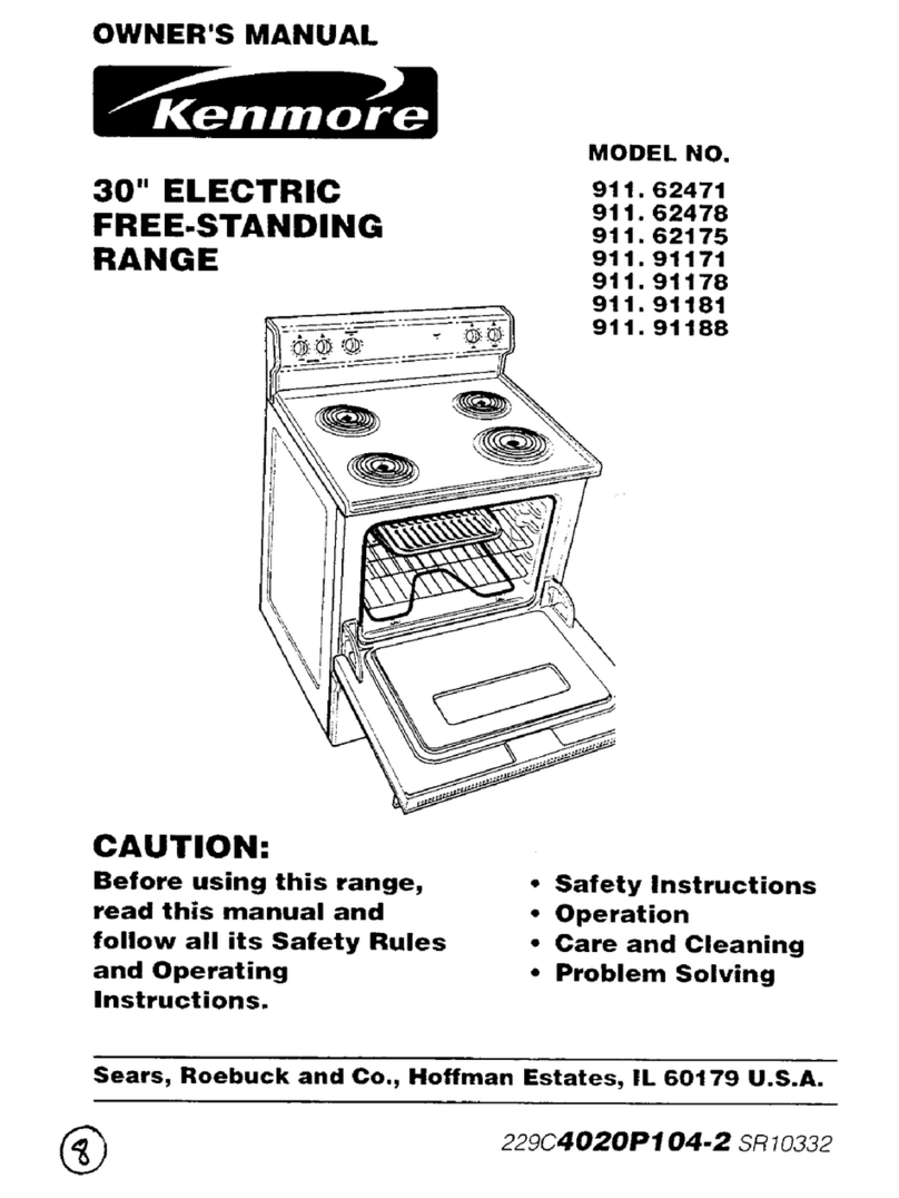 Kenmore 911.62471 User manual