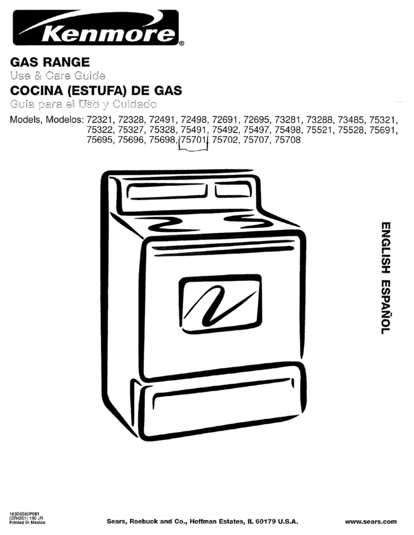 Kenmore 72321 User manual