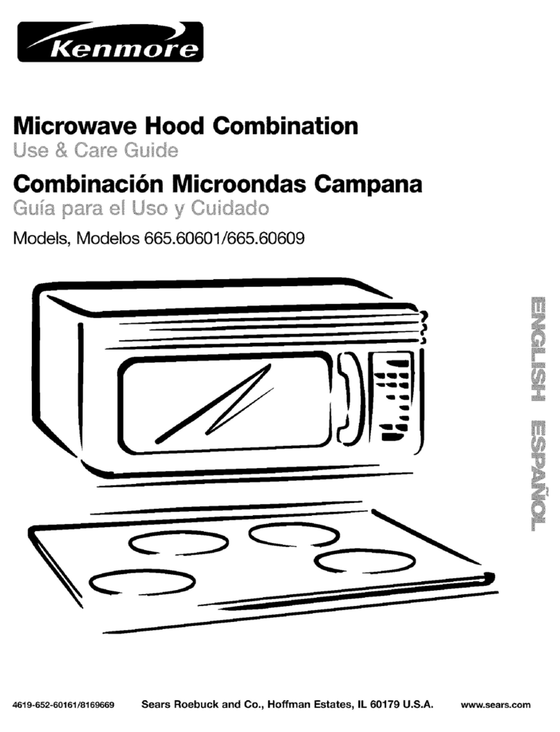 Kenmore 665.60601 Use & care guide