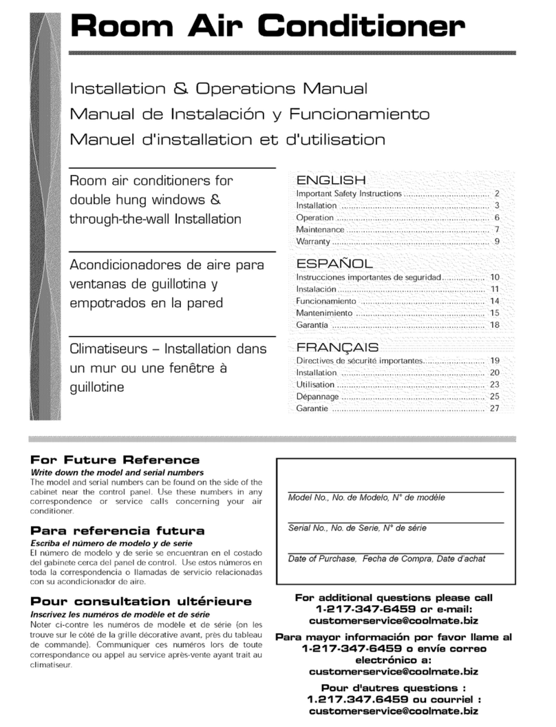 Fedders 23-23-0355N-002 s User manual