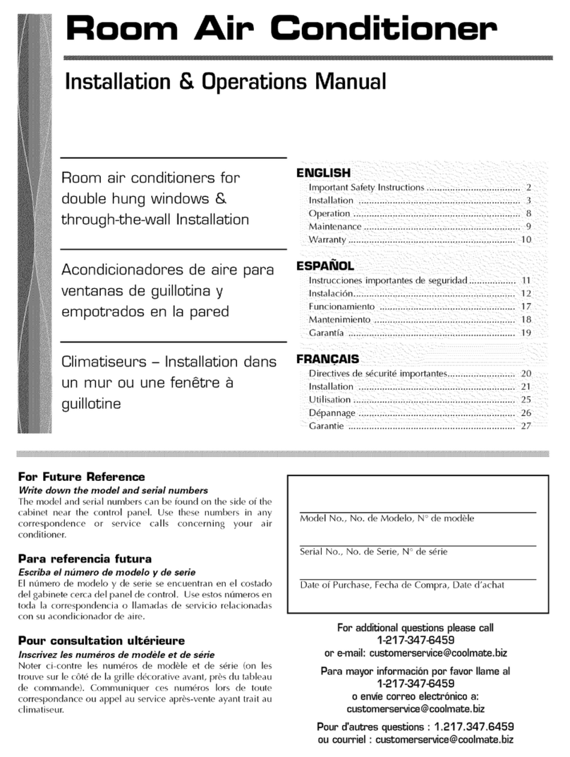 Fedders 23-23-0259N-006 s User manual
