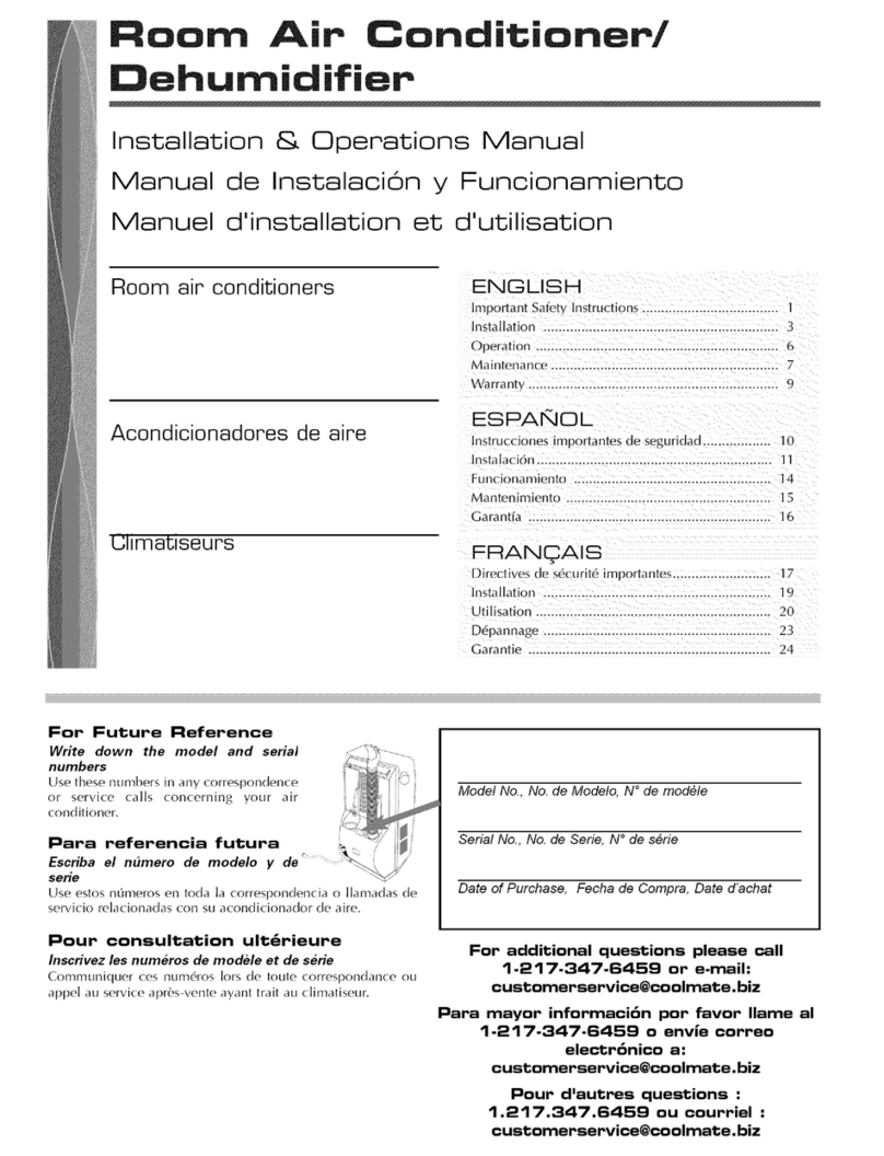 Fedders SFPEB08F2A s User manual