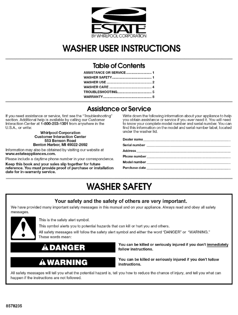 Estate TAWB600PQ2 User instructions