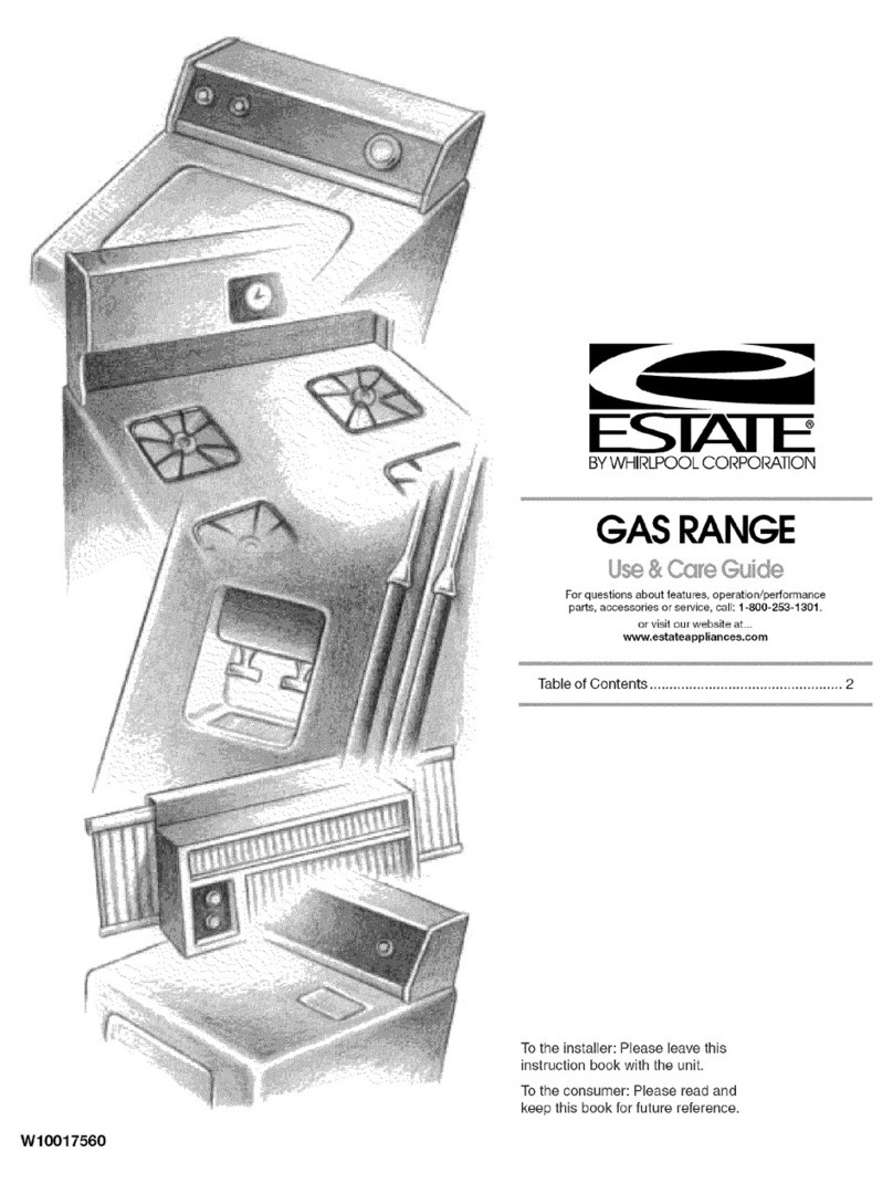 Estate TGS325MQ4 Use & care guide