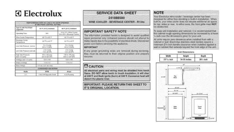 Electrolux EI24BC65GS0 Service data sheet