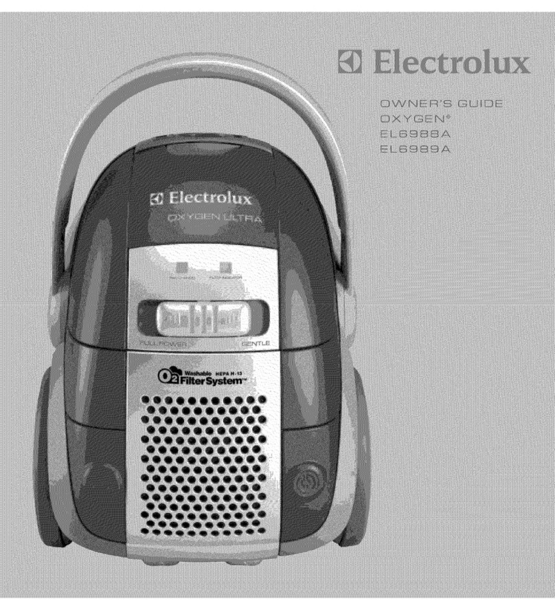 Electrolux EL6989A - Vacuum Cleaner Oxygen Ultra... owner's manual