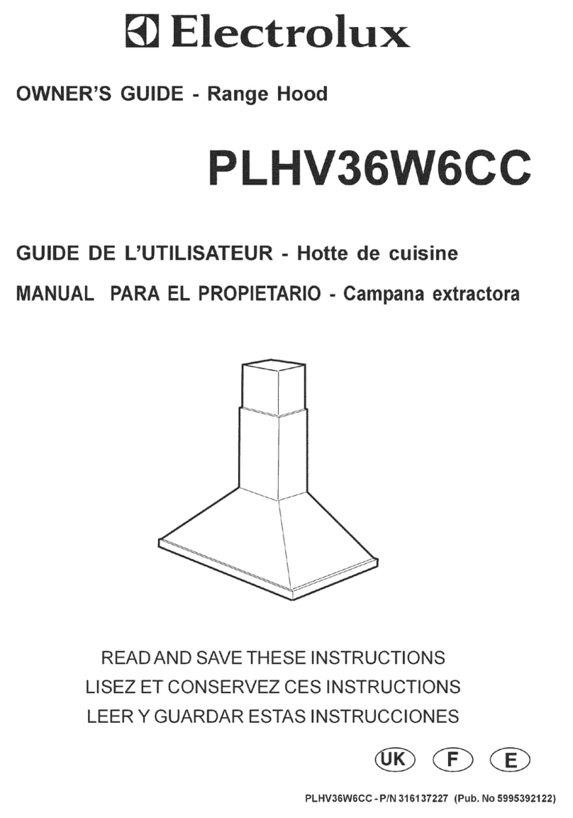 Electrolux PLHV36W6CC User manual Electrolux PLHV36W6CC User manual
