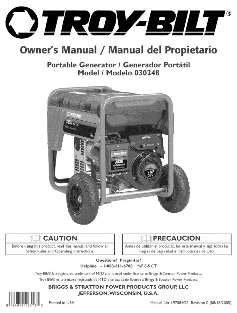 Troy-Bilt 30248 owner's manual
