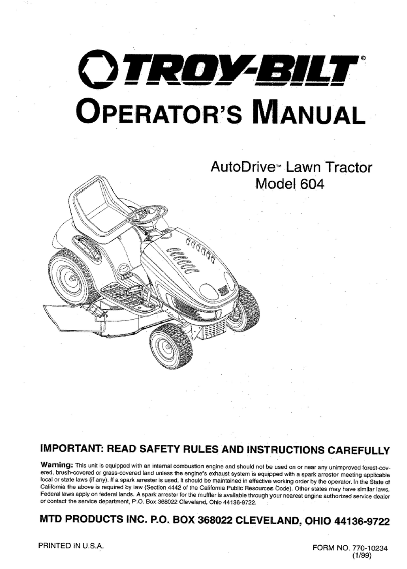 Troy-Bilt AutoDrive 604 User manual