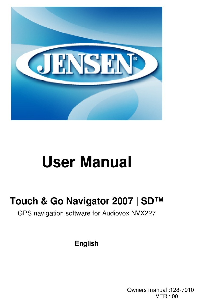 Jensen NVX227 user manual