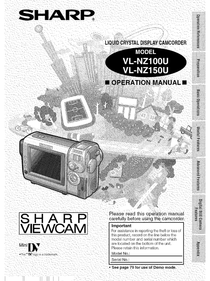 Sharp ViewCam VL-NZ150U User manual