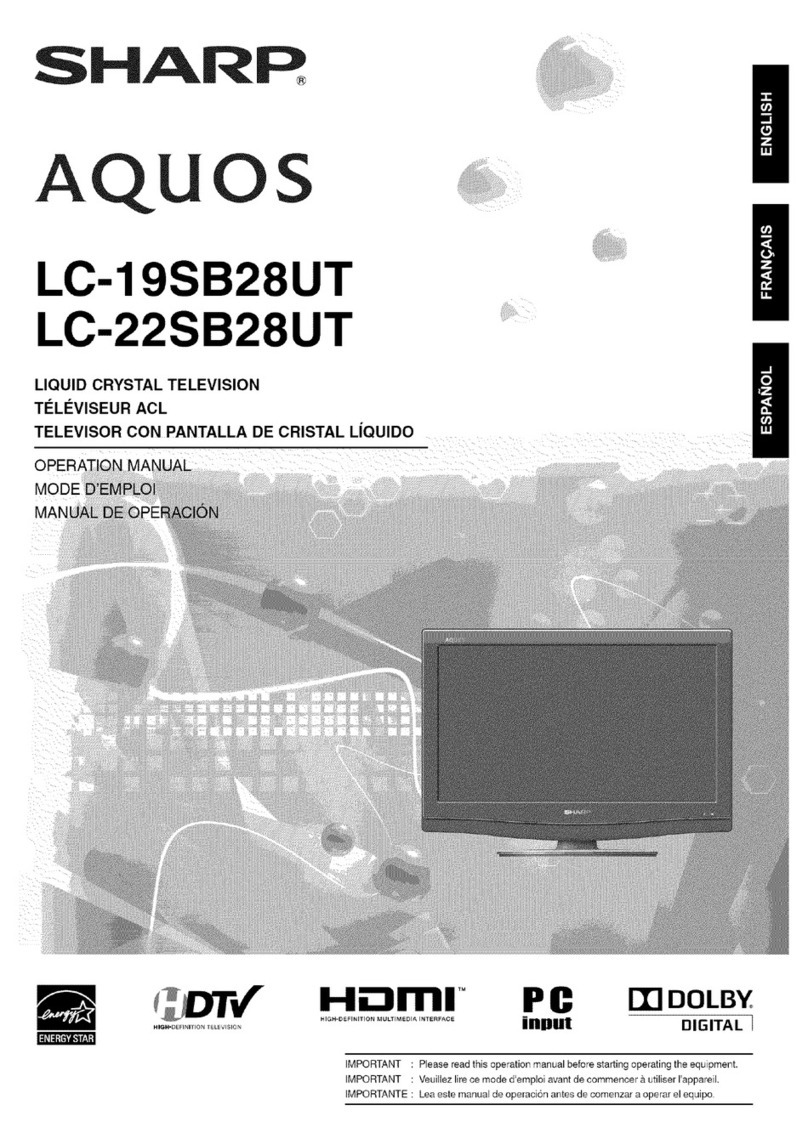 Sharp AQUOS LC-22SB28UT User manual