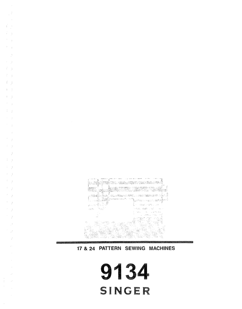 Singer 9134 User manual